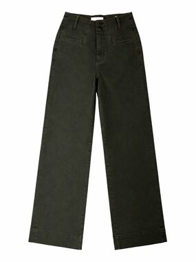 DU/ER Performance Wide Leg Pants – Olive Green | High Rise